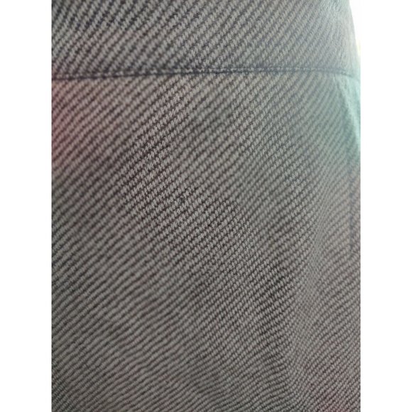 70's - 80's Albert Nipon Designer Wool Diagonal Striped Tan/Cream Skirt - Picture 7 of 11